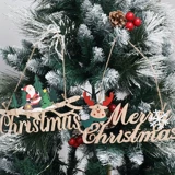 Северная рождественская декоративная рождественская елка маленькая висящая дверь висят творческие деревянные буквы подвеска рождественская аранжировка