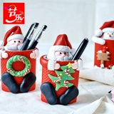 Рождественская подарочная ручка, держатель для ручек, комплект для пожилых людей, креативная шариковая ручка для школьников для детского сада, подарок на день рождения