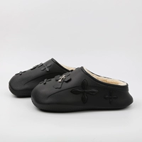 0132-7 Black-with Black Cross Минималистский хлопковый сопротивление