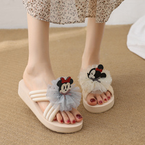 Cute cartoon slippers Women summer wear Fashion Net red ins sweet sandals slope with sandals