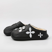 0132-7 Black-with White Cross Минималистский хлопковый сопротивление