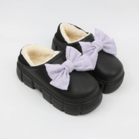 0138-29 Черноколодного пурпурного цвета пухлый торт хлопок и хлопковые обуви