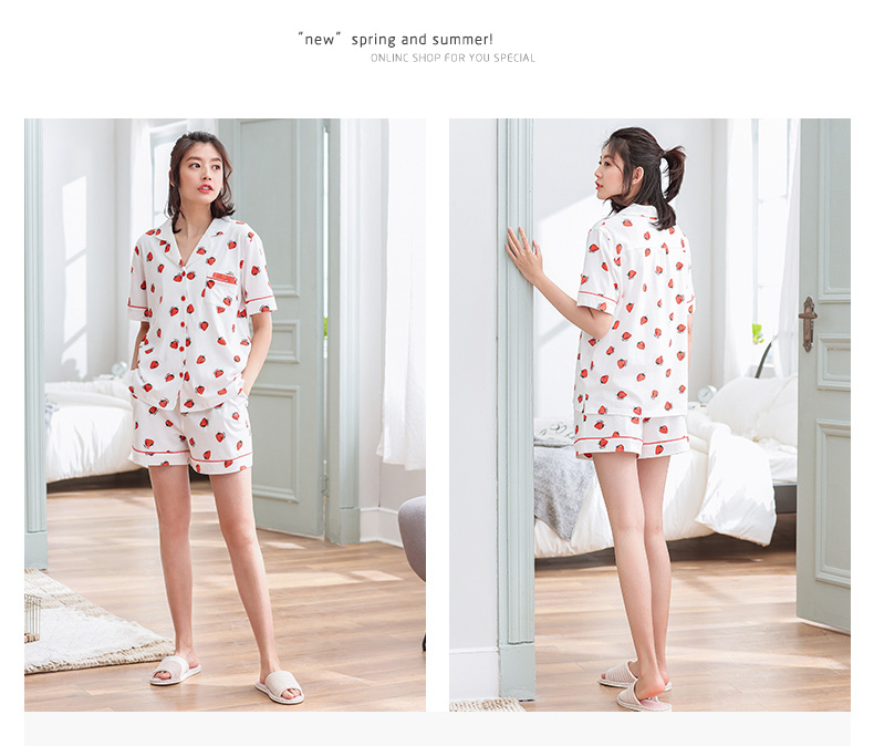Có thể là mùa hè cotton cha mẹ và con mặc đồ ngủ thời trang cardigan lớn trẻ em gái cotton ladies home dịch vụ phù hợp với đồ pijama nam