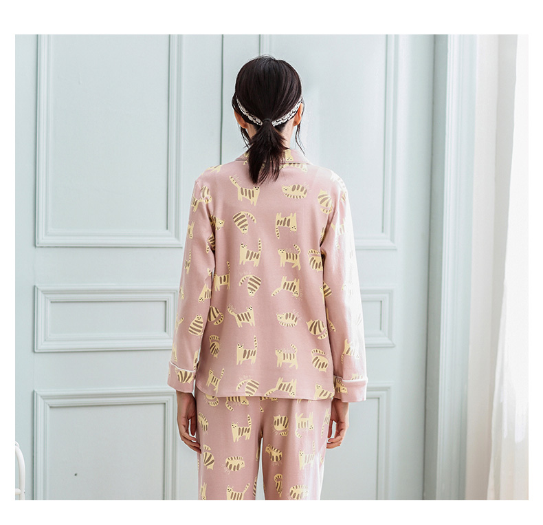 Dễ thương mùa xuân cô gái bông đồ ngủ cha mẹ và con mặc dễ thương phim hoạt hình cardigan mẹ và con gái lớn trẻ em dịch vụ nhà phù hợp với đồ bộ kiểu