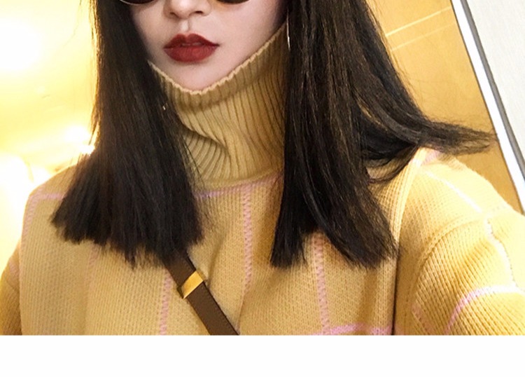 Ulzzang hộp nhỏ kính tròn khung kính râm tròng kính siêu mỏng 1.76