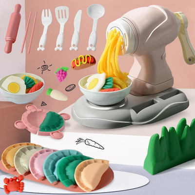 【20件全套】儿童玩具彩泥面条机