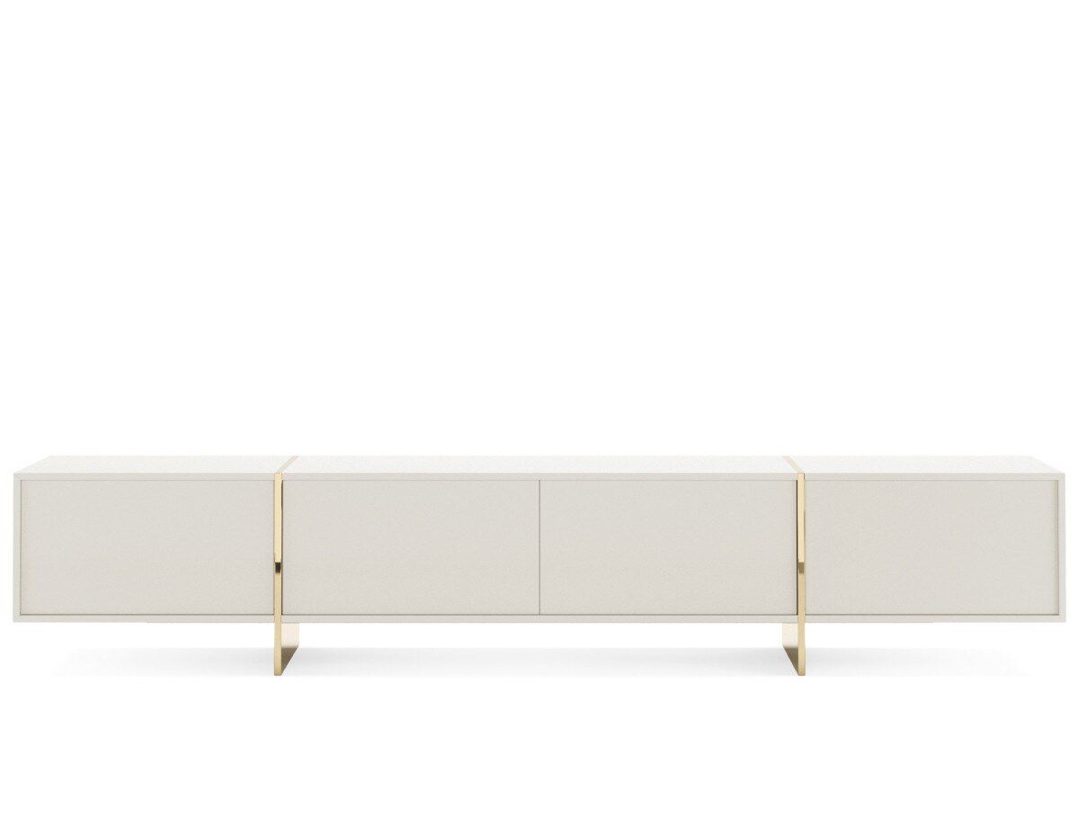 Nordic light and luxurious stainless steel TV cabinet modern minimalist villa-like board room customizable living room solid wood furniture