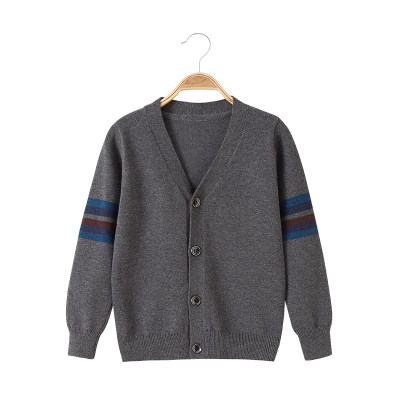 Boy cardiovert boy clothing CUHK child jacket children sweater baby jacket autumn winter new pure cotton loose sweater