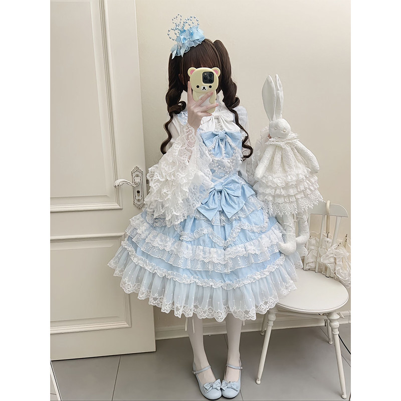 【恋与心悸】Lolita洋装花嫁jsk,甜美如梦的公主裙选择_lolita洛丽塔_淘宝游戏网