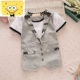 1Boys Wear 3 Summer Wear 2 Set 4 Quần áo thủy triều trẻ em 5 tuổi 0 Kid Boy Baby Baby Summer Summer Summer - Khác