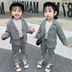 OGTO OGATU 3 tuổi CON SPRING DRESS 2020 PHONG CÁCH MỚI Childrens PLAID SUIT hai mảnh SPRING. 