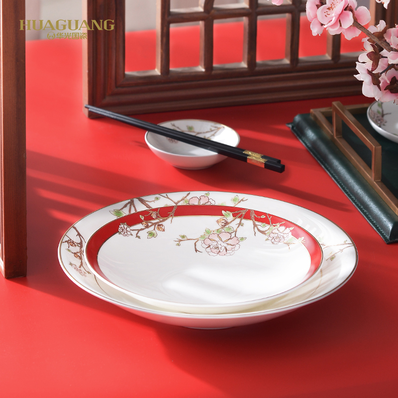 Uh guano countries porcelain household ipads porcelain tableware dishes suit household of Chinese style dishes tableware suit wedding notes