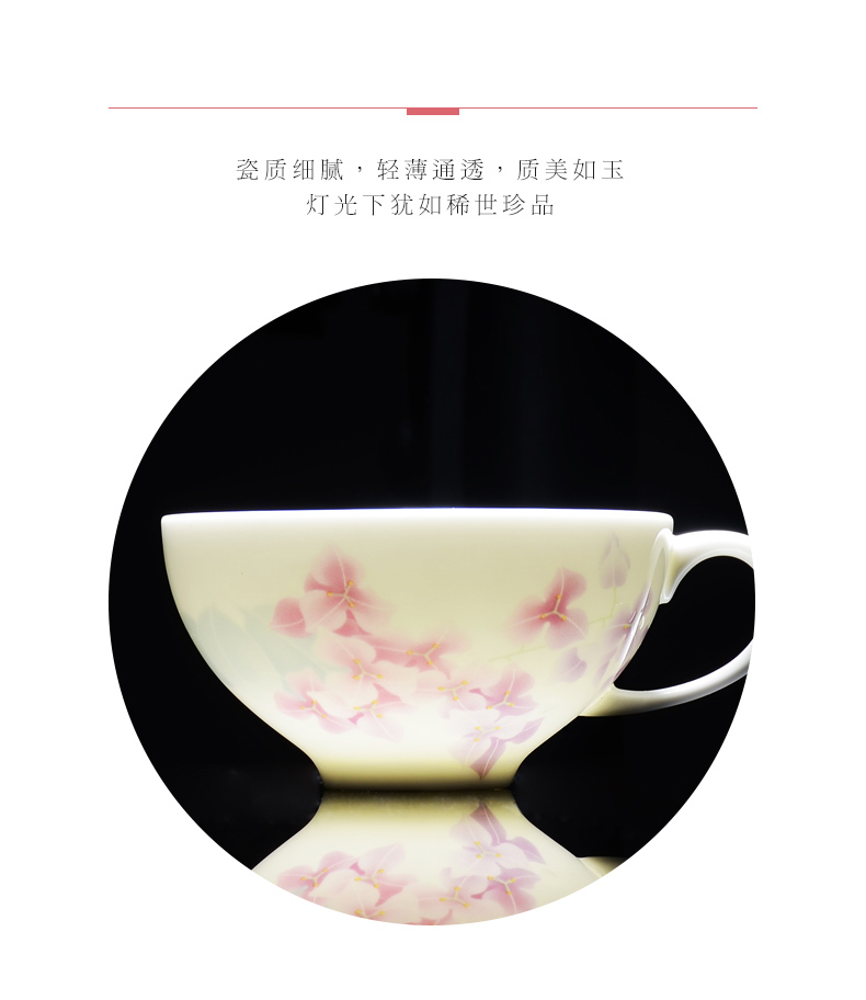 Uh guano countries porcelain ceramic coffee cup set ruby contained sweet European ipads China tea tea coffee