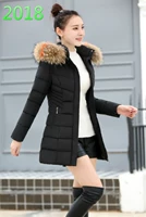 Áo crop top cotton nữ phiên bản Hàn Quốc 2018 áo khoác cotton mới Slim chống mùa cho học sinh mùa đông áo khoác cotton dày ngọt ngào áo phao nữ cổ lông