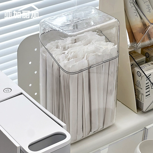 Одноразовая трубочка, ложка, коробка для хранения, пылезащитная кофейная капсула, вместительный и большой чай с молоком