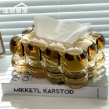 Журнальный столик, бумажные салфетки, влажные салфетки для умывания, коробка для хранения, изысканный стиль, легкий роскошный стиль