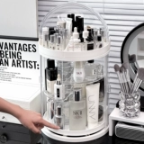 Косметическая настольная акриловая коробка для хранения, прозрачная помада для ухода за кожей, водостойкие духи