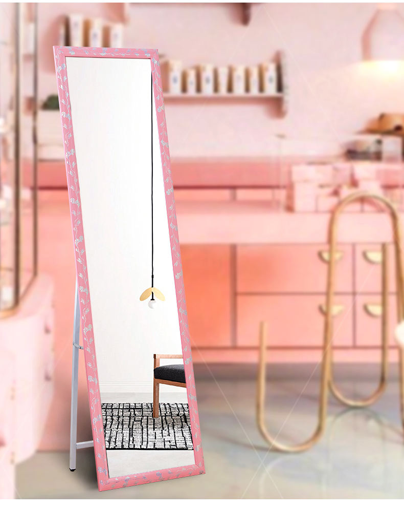 Gương gỗ nguyên khối Châu Âu đầy đủ gương thay đồ - Gương gương để bàn