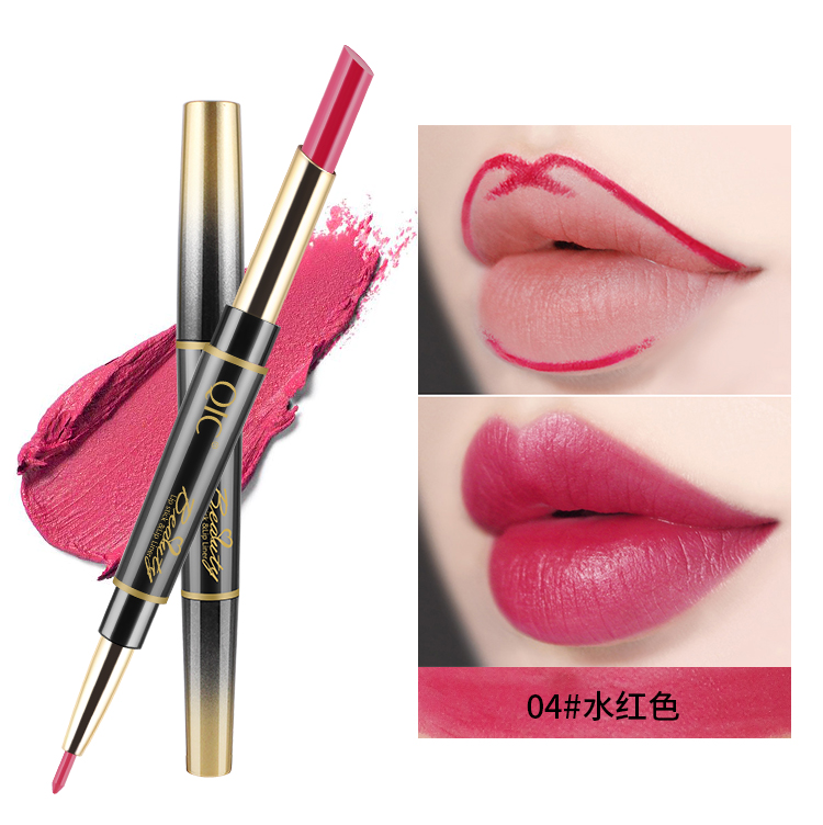 Đôi đầu son môi bút chì môi không thấm nước bền không đánh dấu cốc không dính tự động xoay môi bút chì môi son môi sinh viên - Bút chì môi / môi lót chì kẻ môi maybelline