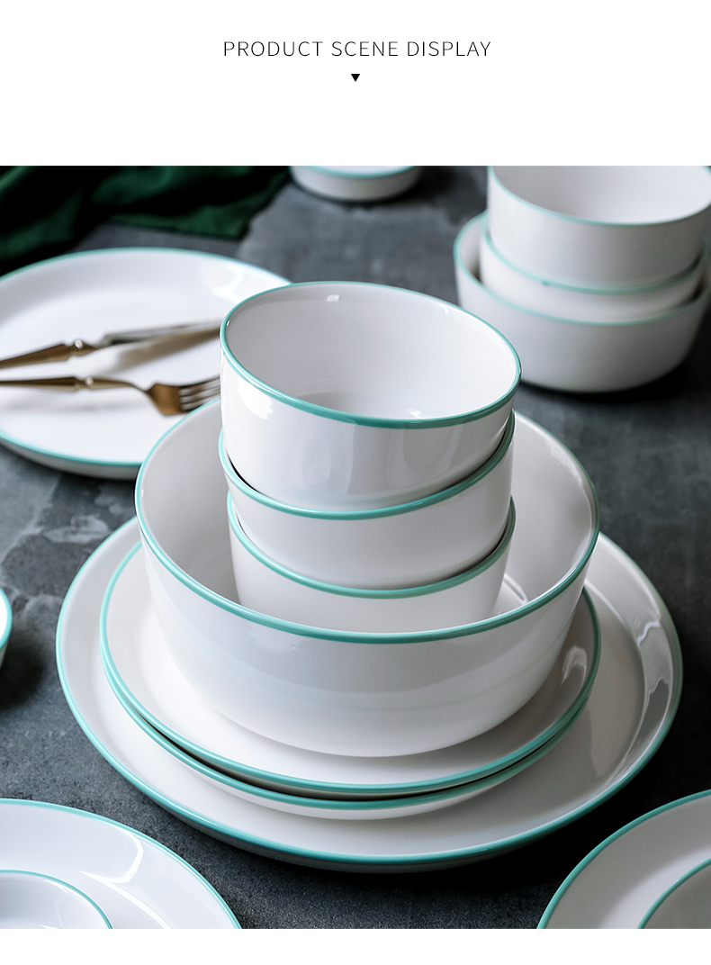 One Korean dishes food bowl chopsticks single a delicate dishes suit of Nordic home picking ceramic bowl dish