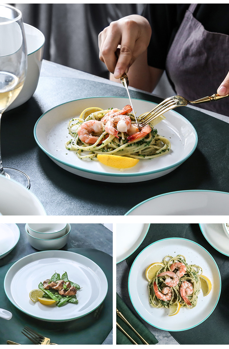 One Korean dishes food bowl chopsticks single a delicate dishes suit of Nordic home picking ceramic bowl dish