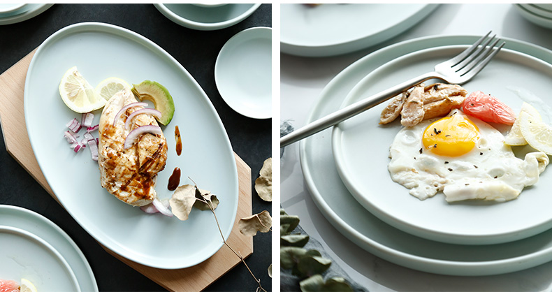 Tableware suit Nordic home eat bowl chopsticks contracted ceramic dishes salad bowl dish bowl of soup bowl rainbow such use