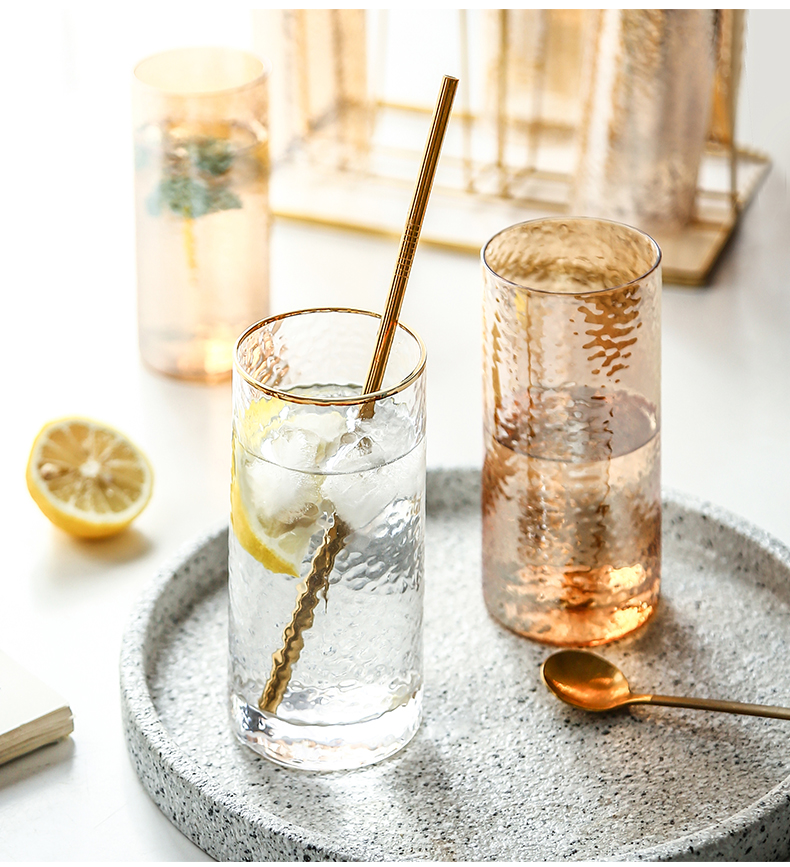 WUXIN Nordic light web celebrity key-2 luxury glass cup household glass suit creative move cups contracted Europe type
