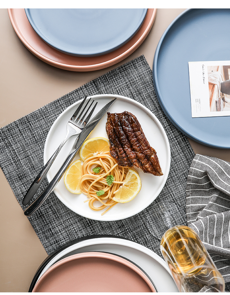 WUXIN steak dishes northern wind ins web celebrity suit combination dishes creative household ceramics tableware dinner plate