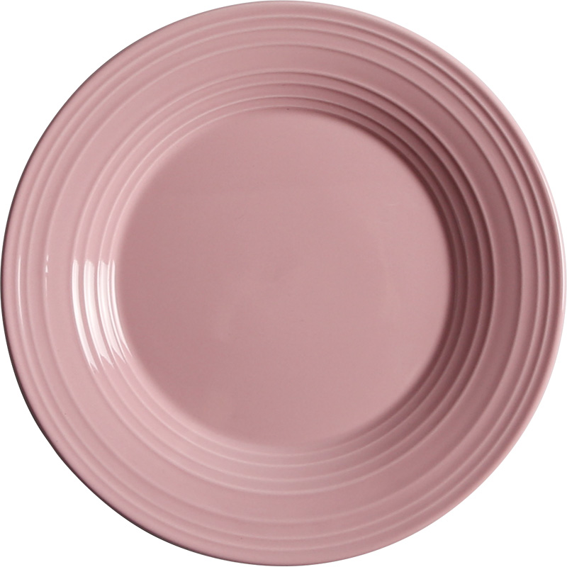 The New creative household ceramics steak dinner plate tableware Nordic circular pasta of disk all the breakfast tray