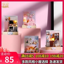 Smart House Diy Lodge Handcrafted House Model Toys OB11 Eva Eva House For Birthday Gift Creative Woman