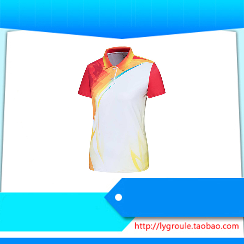 Zhang Jinhu Flexiber Card 2017 New Sports T - shirt female red