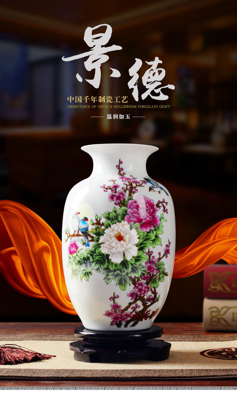 Ceramic floret bottle home furnishing articles sitting room flower arranging Chinese jingdezhen Ceramic flower implement wine TV ark