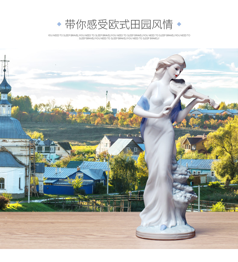 Western women 037 European/furnishings jingdezhen/handicraft/home decoration ceramic its furnishing articles