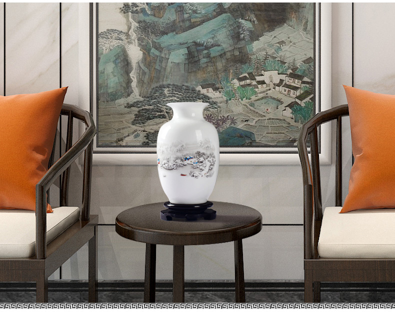 Ceramic floret bottle home furnishing articles sitting room flower arranging Chinese jingdezhen Ceramic flower implement wine TV ark