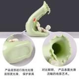 [Два маленьких предположения] Имитация нефрита лотоса листья вазы пара подарки подарки домашняя гостиная