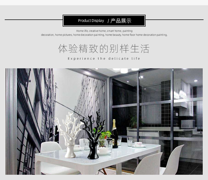 Modern creative furnishing articles rich tree home sitting room porch tea table TV ark adornment furnishing articles ceramics handicraft