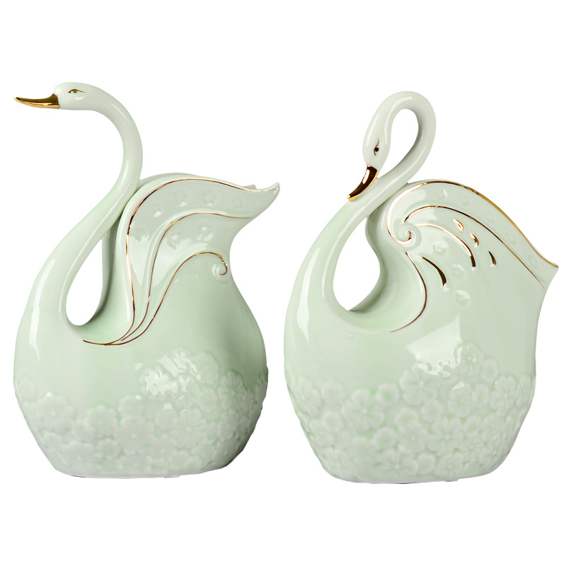 Creative ceramic fat chicago-brewed goose room home wine ark, adornment household furnishing articles contracted sitting room the bedroom TV ark, decoration