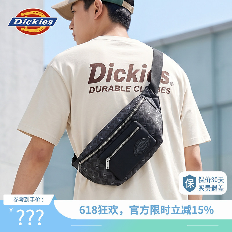 Dickies Commuter Single-Shoulder Crossbody Sports Outdoor Hiking Large-Capacity Unisex Leather Waist Chest Bag 2026 New Model