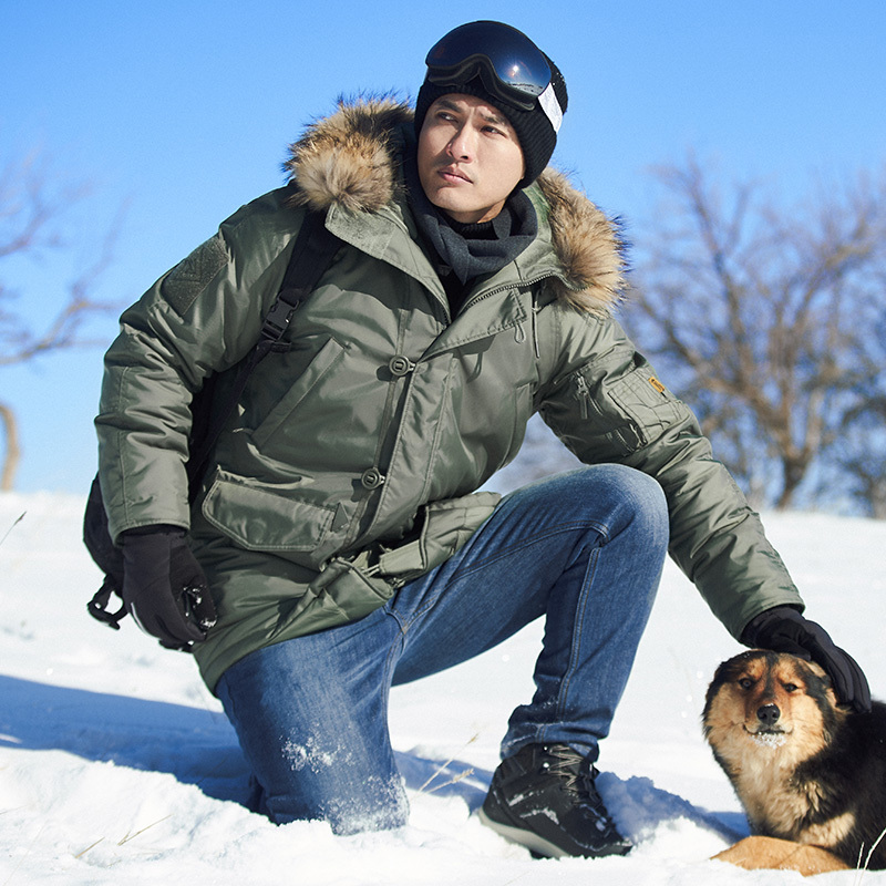 Fourth Generation Longya N-3B Polar Cold-Proof Clothing N3B Cotton Coat Men's Winter Thickened Mid-Length Coat Fourth Generation Longya N-3B Polar Cold-Proof Clothing N3B Cotton Coat Men's Winter Thickened Mid-Length Coat