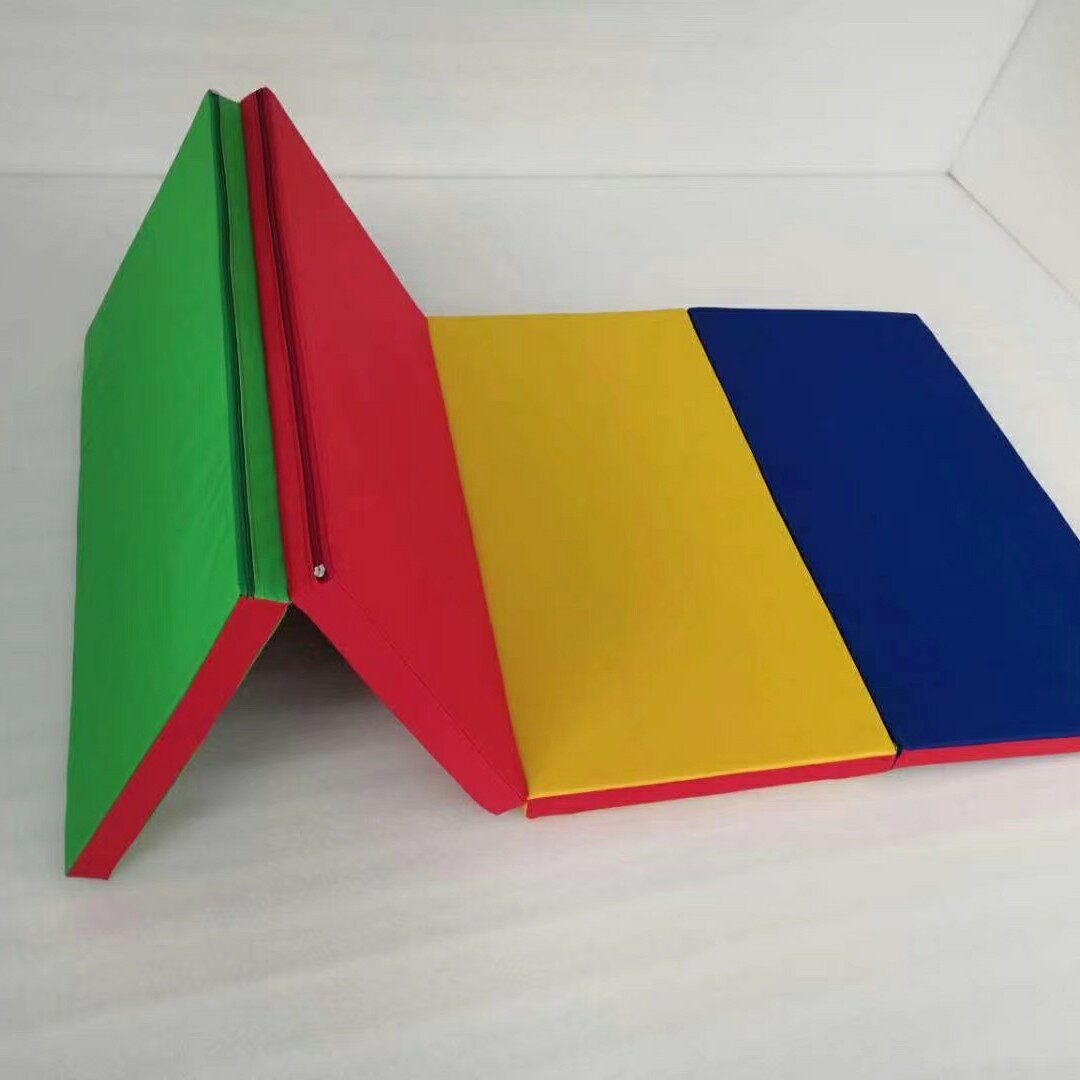 Four-fold-five folding sponge cushion for young children feeling integrated education body suitable for training equipment pupvc pearl crawling rack