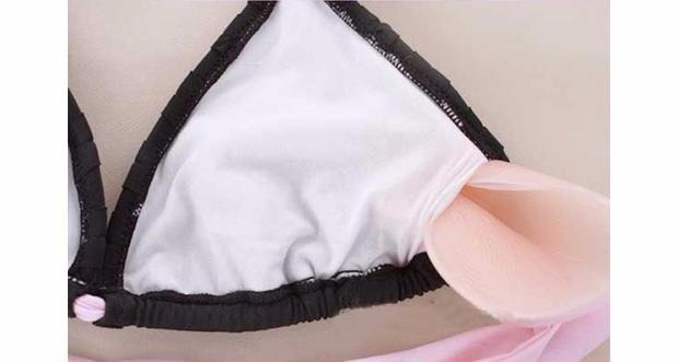 Ngực nhỏ ưa thích Đồ bơi / bikini ngực pad Chất lượng cao Miếng dán ngực hình tam giác silicon Tạo bộ đồ bơi cho con bú đồ bơi đẹp