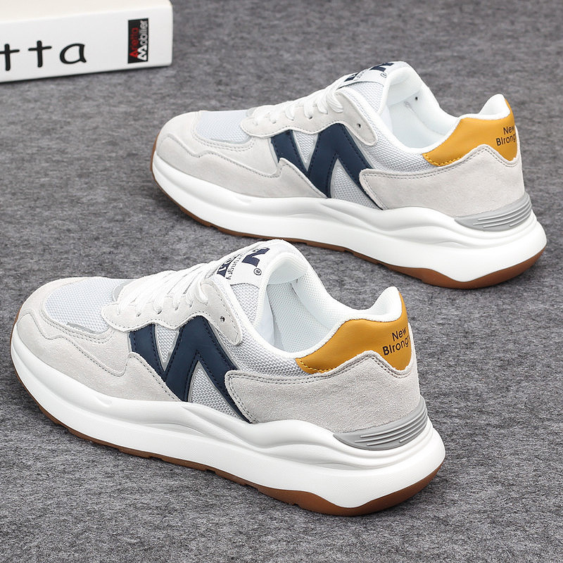 Hong Kong's Supreme men's shoes and Korean edition of the trend of breathable thick - sole sports leisure plate shoes