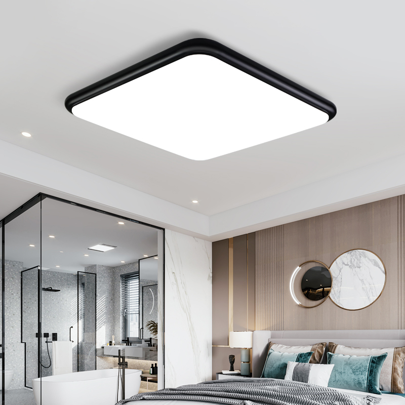 Nvc Lighting Bedroom Lamp Led Ceiling Lamp Ultra-Thin Nordic Simple Modern Square Lamp Black Study Lamp Nvc Lighting Bedroom Lamp Led Ceiling Lamp Ultra-Thin Nordic Simple Modern Square Lamp Black Study Lamp
