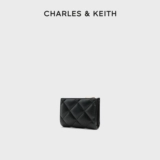 CHARLES&KEITH Визитница CK6-50770524-2, летний классический ромб, короткий кошелек для монет с несколькими слотами для карт