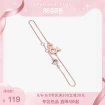 CHARLES & KEITH gift CK5-12120188 European and American METAL SIMPLE WOMEN BRACELET