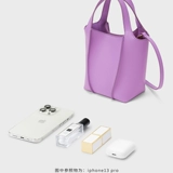 CHARLES&KEITH Женская сумка CK2-51220011 Сумка-ведро Джинсовая синяя Темно-джинсовая синяя Простая корзина для овощей Повседневная сумка на плечо