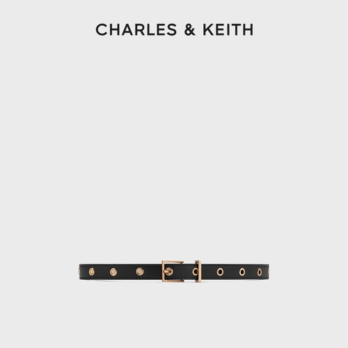 CHARLES&KEITH Легко подходящие аксессуары. CK4-32250225 женский однотонный тонкий ремень с металлической квадратной пряжкой