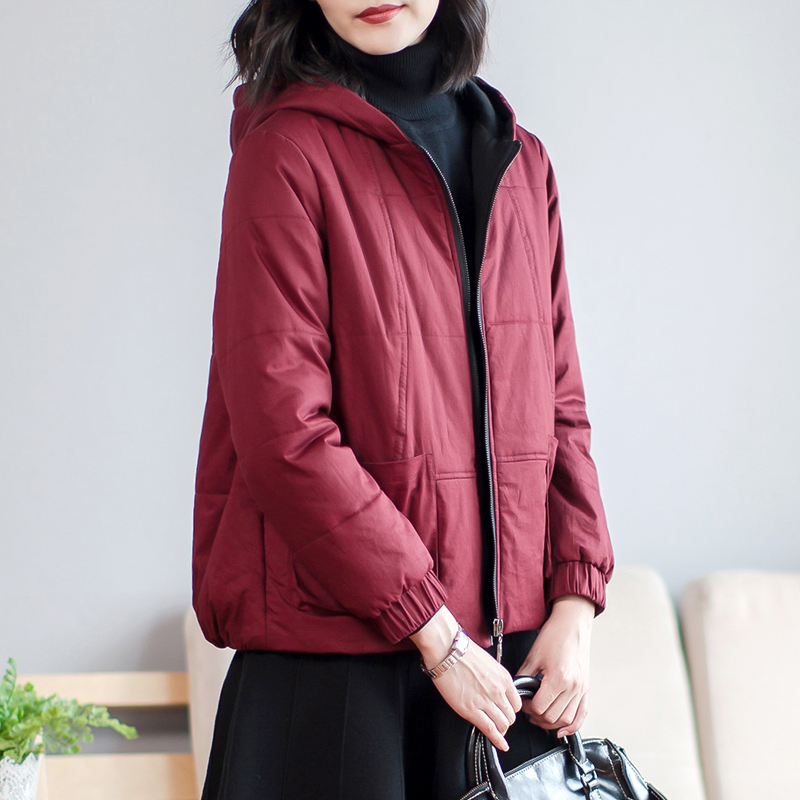 Cotton clothes women's short 2020 autumn and winter coat mom fashion small quilted jacket loose large size new light cotton coat