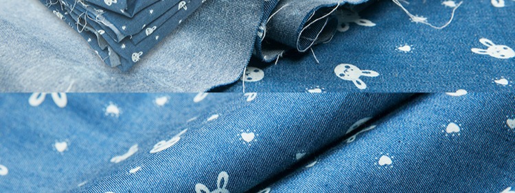 In bông vải denim denim quần mùa hè áo sơ mi mỏng phần bông vải DIY vải handmade - Vải vải tự làm vải cotton trắng
