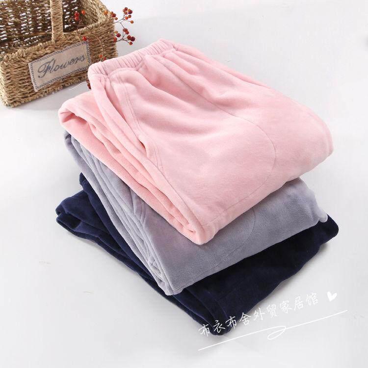 Fall Winter Flaven Men and Women's Patients Heat Warm and Loose Code of Sea Island Suede Coral Five Home Groups